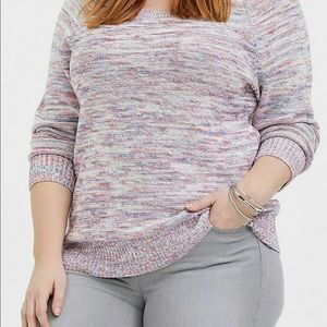 Torrid Pink Confetti Sweater